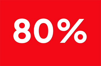 80 percent